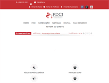 Tablet Screenshot of fdci.br